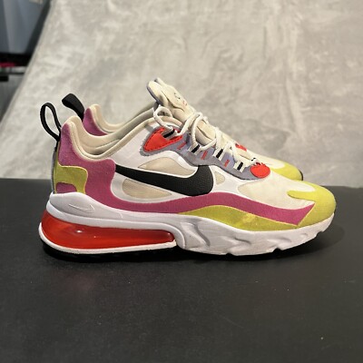 Nike Air Max 270 React Women's 7.5 White Mukti CZ9351-100 Athletic Shoes