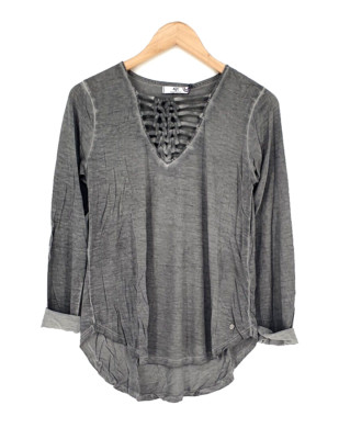 AJC Damen Shirt Langarmshirt used grau Größe 36 38 40 42 44 46 NEU %SALE% Y58