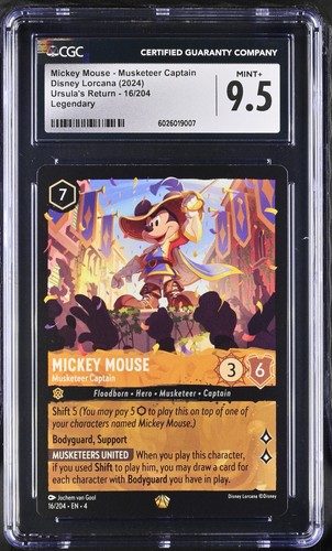 Mickey Mouse - Musketeer Captain graded CGC 9.5 for sale on eBay