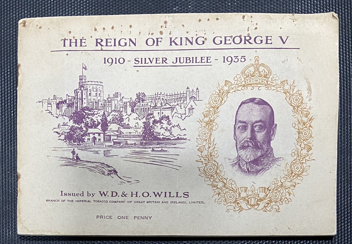 Vintage (1935) King George V Silver Jubilee Cigarette Cards Booklet
