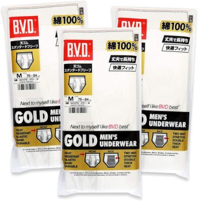 B.V.D.] Briefs GOLD G012TS 3P Men's L Size 3-Pack A | eBay