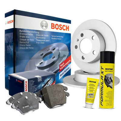 BOSCH Bremsensatz + Ceratec + Bremsenreiniger HYUNDAI ix35 KIA SPORTAGE HINTEN Ø