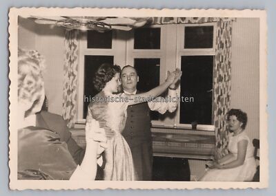 Women & Men Dancing 1957 - Wedding - Vintage Photo 1950s