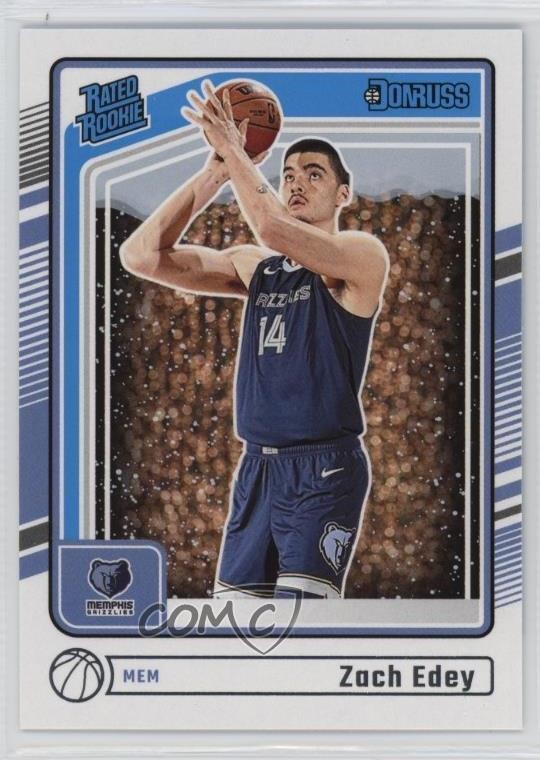2024-25 Panini Donruss Rated Rookie Winter Zach Edey #239 Rookie RC 1kx5