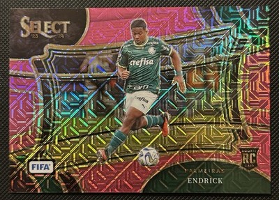 2023/24 Panini Select Fifa Endrick Rookie /199 Field Level Pink Mojo RC