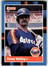 1988 Donruss Baseball card #384 Houston Astros Denny Walling