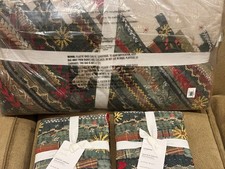 POTTERY BARN WINTER DREAM QUILT SET FULL/QUEEN  2 STANDARD SHAMS NEW w/tags