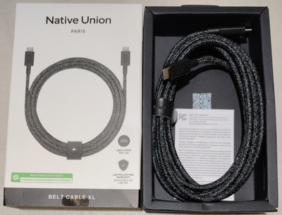 Native Union - Belt Cable XL 10ft 100W (USB-C to USB-C) - Cosmos