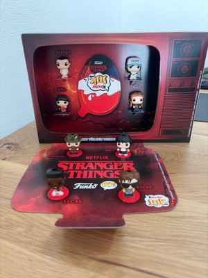 Stranger Things Funko Pop Figuren Kinder Joy Komplettsammlung + Display   Rar