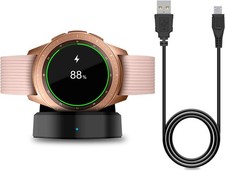 Charger Compatible with Samsung Galaxy Watch 42mm/46mm, Upgraded Black