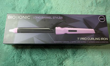 Bio Ionic 1 in Long Barrel Styler Pro Curling Iron, Ceramic, Pink Limited Ed