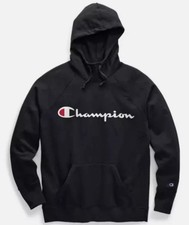 New Champion Powerblend Women Fleece Pullover Hoodies Script Logo GF934 Y08113
