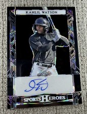 2024 Leaf Sport Heroes - Kahlil Watson - Black Crystal Auto #d /20