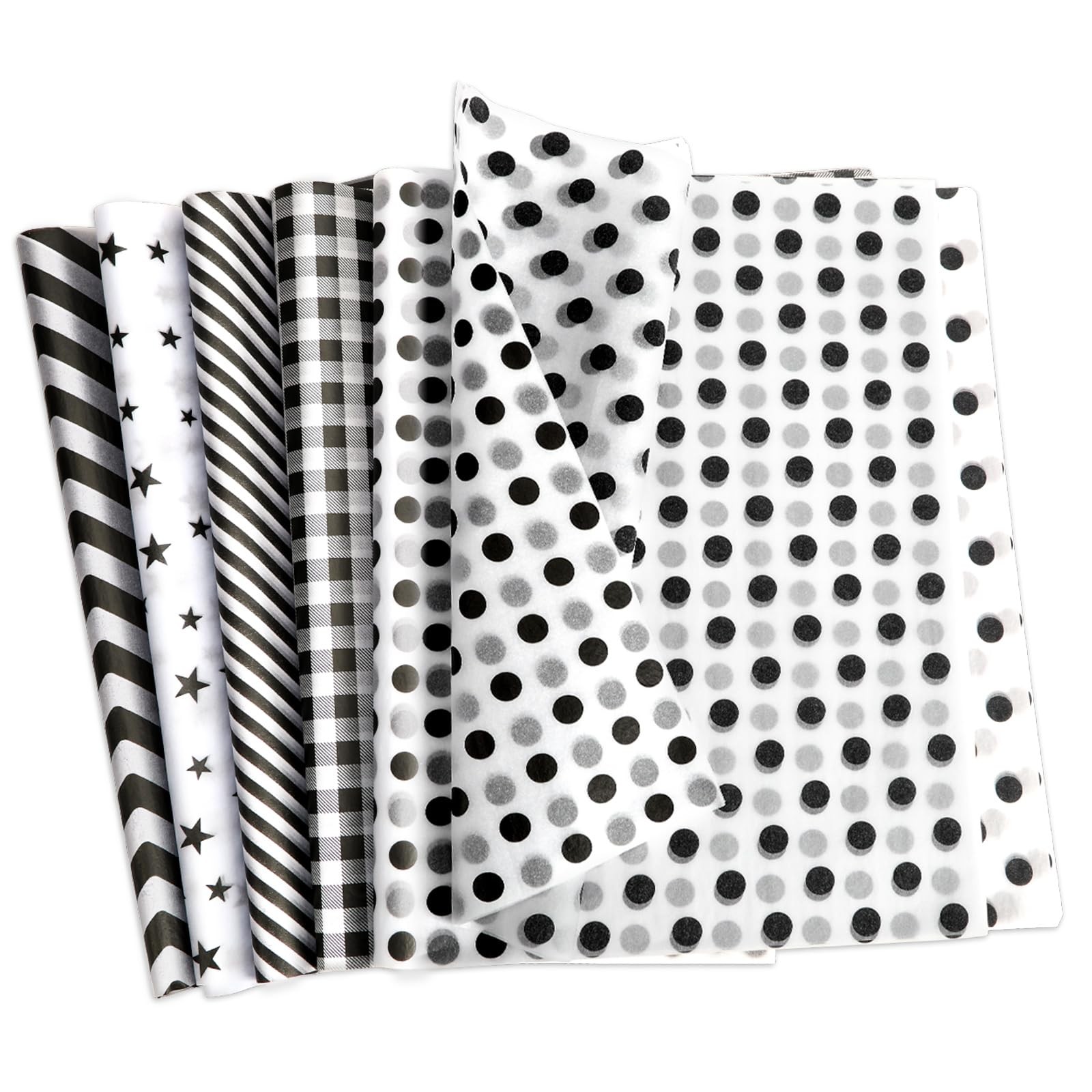 Star Dots Stripes Waves Print Bulk Gift W...