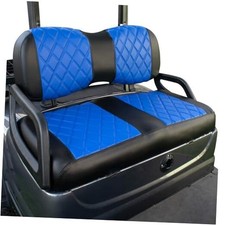 Golf Cart Diamond Seat Covers Kit, Fit for Yamaha Drive/Drive 2 Blue and Black