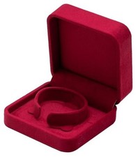 Velvet Bracelet Gift Boxes Bangle Display Jewelry Box Storage Case Red