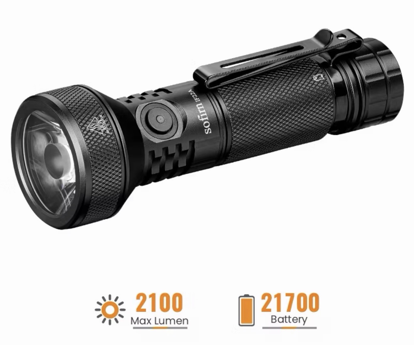 Sofirn IF22A Torch Rechargeable 629M, 2100 Lumen Powerful Throw EDC If22a