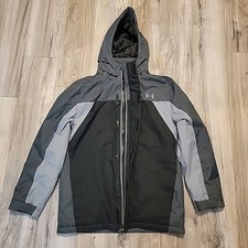 Under Armour Westward 3 In 1 Jacket YLG Black Gray Waterproof Windproof