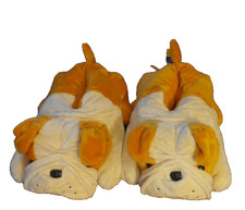 Bulldog Plush Slippers Woman's 9 - 9.5M