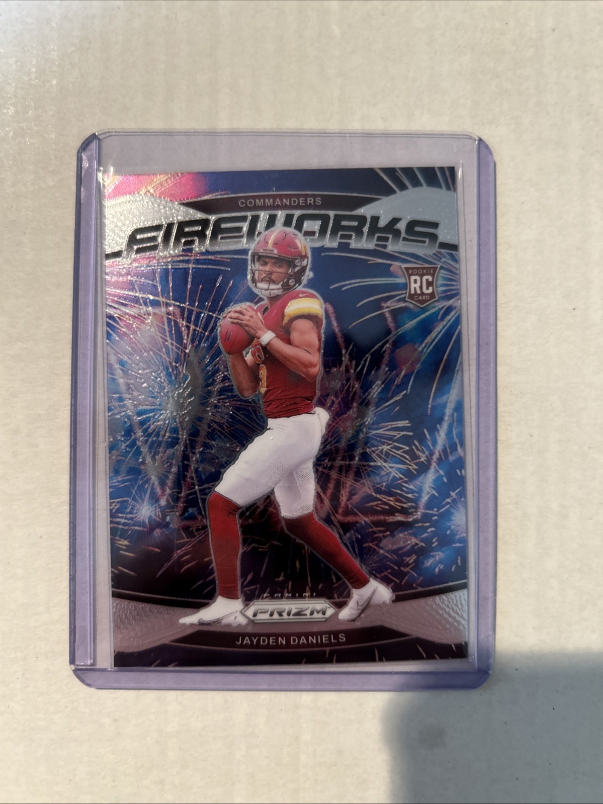 2024 Panini Prizm - Fireworks Jayden Daniels #24 (RC)