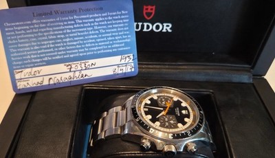 Tudor Heritage Chronograph 70330N Automatic 42mm Stainless Steel Men s Watch