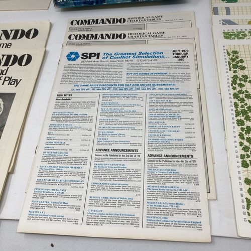 COMMANDO The Combat Adventure Game Vintage Board Game 1979 SPI | eBay