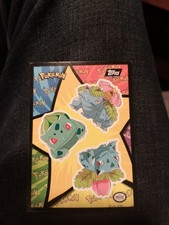 1999 Topps Pokemon Movie Edition Sticker Venusaur, Bulbasaur, Ivysaur Blue (A)