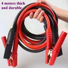 Cavi Avviamento Batteria Auto/Moto 12V- 24V 4M Heavy Duty Emergenza...