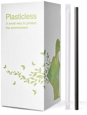 200 Count 100 Individually Wrapped Compostable PLA Straws-KTOB Biodegradable...