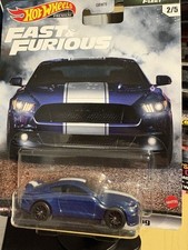 Hot Wheels Premium 2021 Fast & Furious Furious Fleet 2/5 Blue Custom Mustang