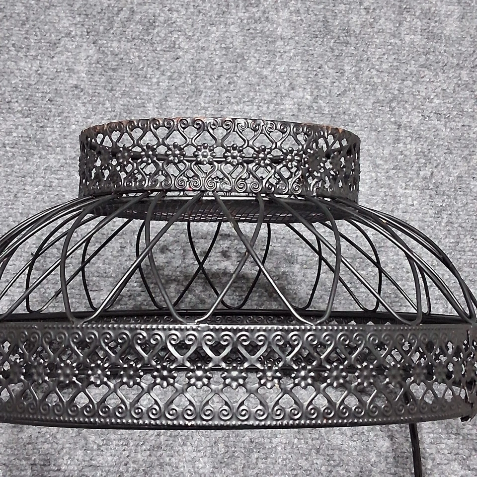 Fruit Basket with Banana Tree Hanger Color Black with Flower details - Image 4 of 4