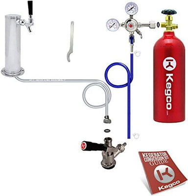 BF STCK-5T Standard Tower Kegerator Conversion Kit with 5 Lb Co2 Tank, Standard