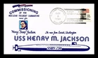 US COVER USS HENRY M JACKSON SSBN-730 FIRST DAY COMMISSION NAVAL CANCEL