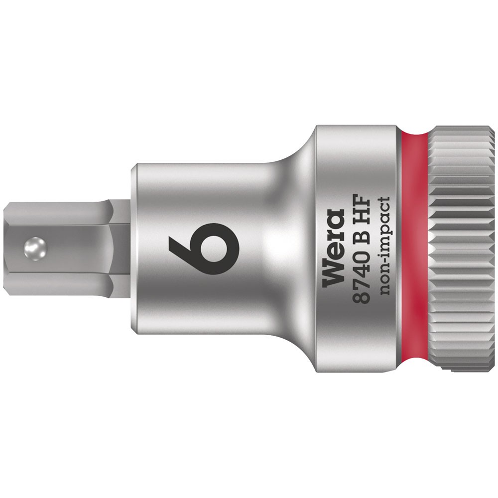 Wera 8740 B HF Zyklop In-Hex 3/8"" Bit-Socket 6 x 35mm
