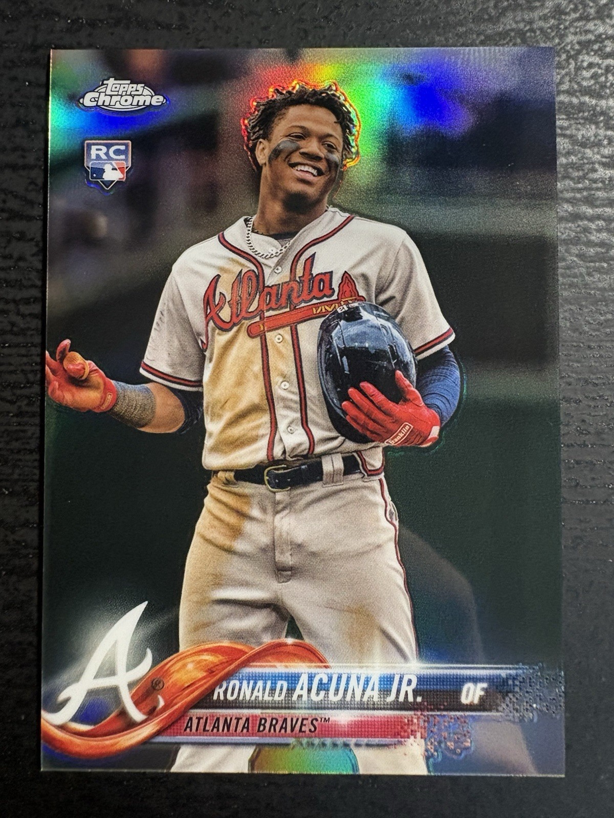 2018 Topps Chrome Update Ronald Acuna Jr. RC Refractor 184/250! HMT25