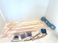 Lot of 8 Claire's Icing Jewelry New w/ Tags Large Pearls necklaces, pins  clips