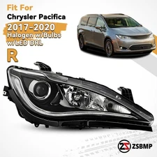 For Chrysler Pacifica 2017-2020 LED DRL Halogen Projector Headlight Passenger