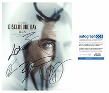 Disclosure Day Cast X5 Signed Wyatt, Colin, Josh, Colman & Eve 10x8 Photo ACOA