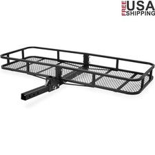 Heavy Duty 500 LBS Hitch Cargo Carrier Universal Trailer Storage Folding Rack US