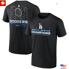 Hot Los Angeles Dodger Fanatics Steel 2025 World Series Champions T-shirt