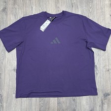 Adidas T Shirt XL Mens Aurora Plum Purple  Z.N.E Loose Fit  Short Sleeve JW4783
