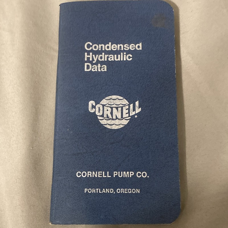 Cornell Pump Co. Condensed Hydraulic Data Pocket Manual