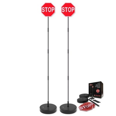 Securityman Garage Stop Sign Parking Aid (2 7 inch, Upgraded Base Pack) 