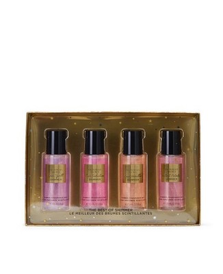 NIB Victoria's Secret The Best of Shimmer Mist Discovery 4 pcs Gift  Set