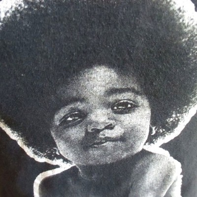 Mens T-shirt Small Notorius BIG Afro Baby T-shirt All Cotton Y2K