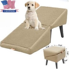 Split Ottoman Dog Ramp,Seatmate Split Ottoman Dog Ramp,Pet Stairs for Large