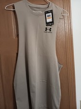 NWT UNDER ARMOUR MEN'S UA TECH TANK TOP ATHLETIC TRAINING SIZE SMALL LOOK..