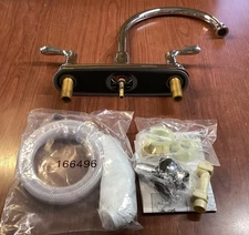 NEW CFG 40619 Cornerstone Kitchen Faucet Polished Chrome W/Side Sprayer B145