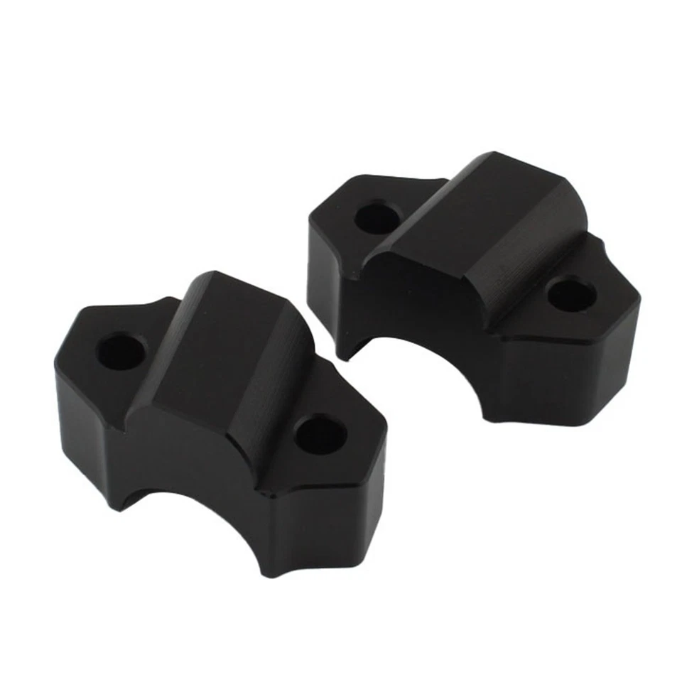 Abrazadera elevadora de manillar negra montaje extensible para Yamaha XJR 1300 XSR900 MT-10 FZ09 Foto 4 de 4