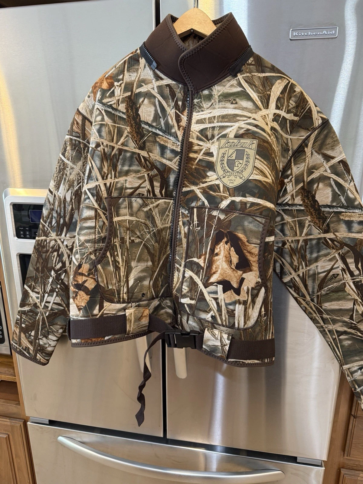 Men's Kobuk Neoprene Hunting Fishing Wading Jacket Advantage Max 4 HD Camo XL